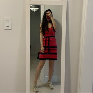 Tommy Hilfiger pink and navy striped dress, XS